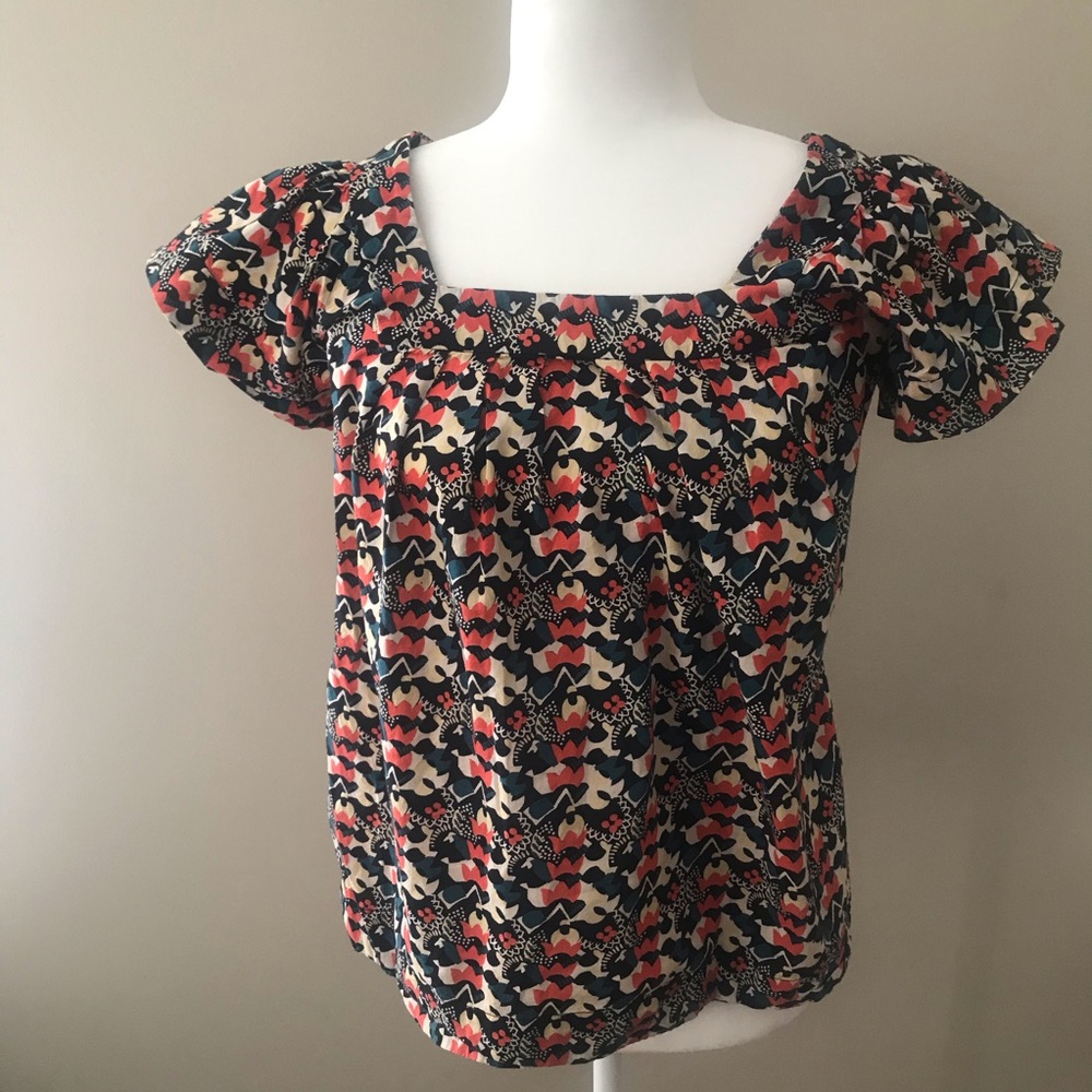 French Connection Patterned Peasant Blouse - image 5